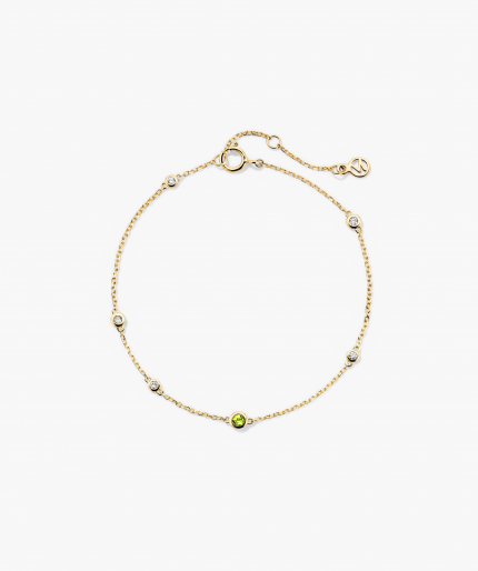 Multi Gemstone Station Bracelet