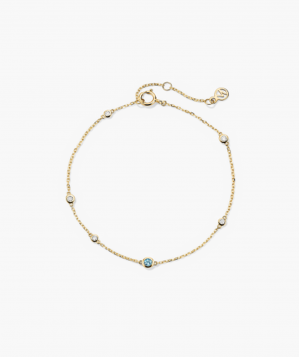 Multi Gemstone Station Bracelet