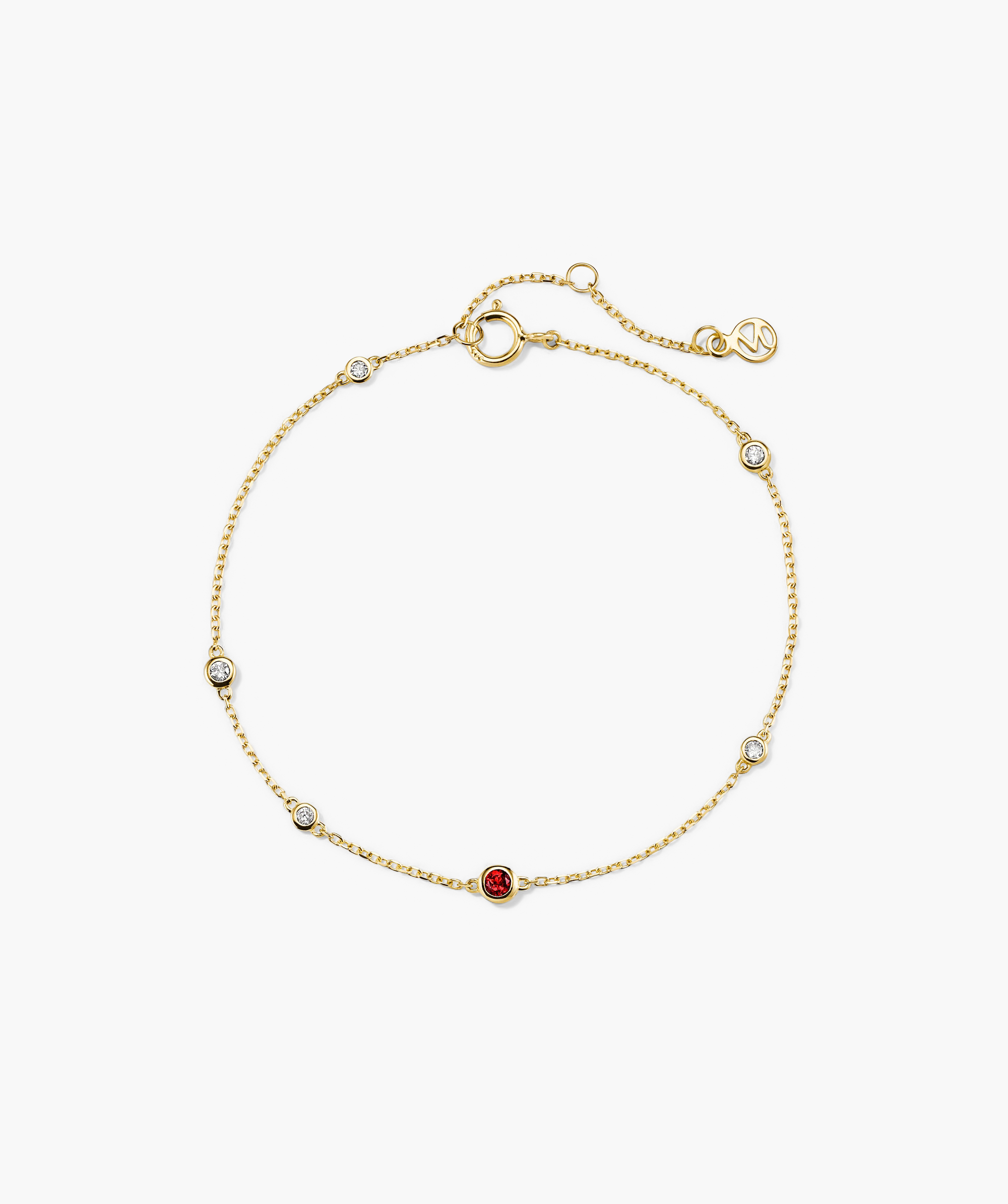 10k Yellow Gold - Garnet