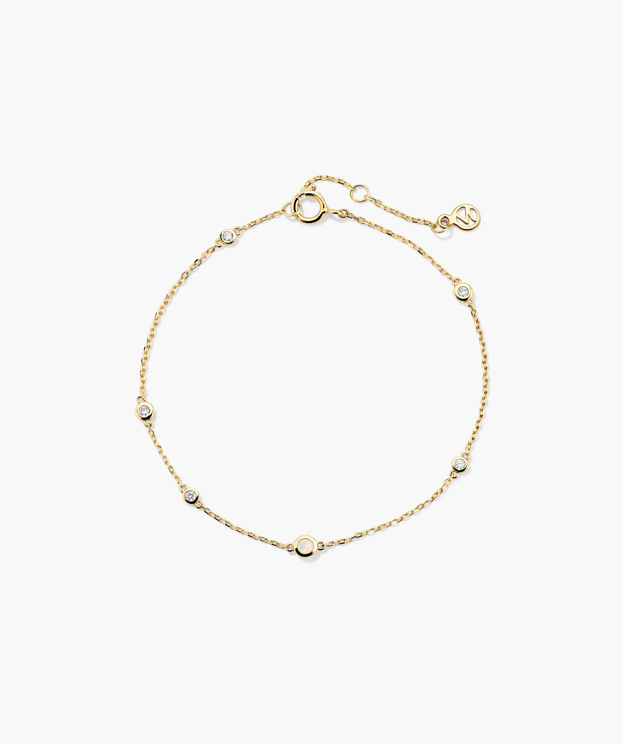 14k Yellow Gold - Opal