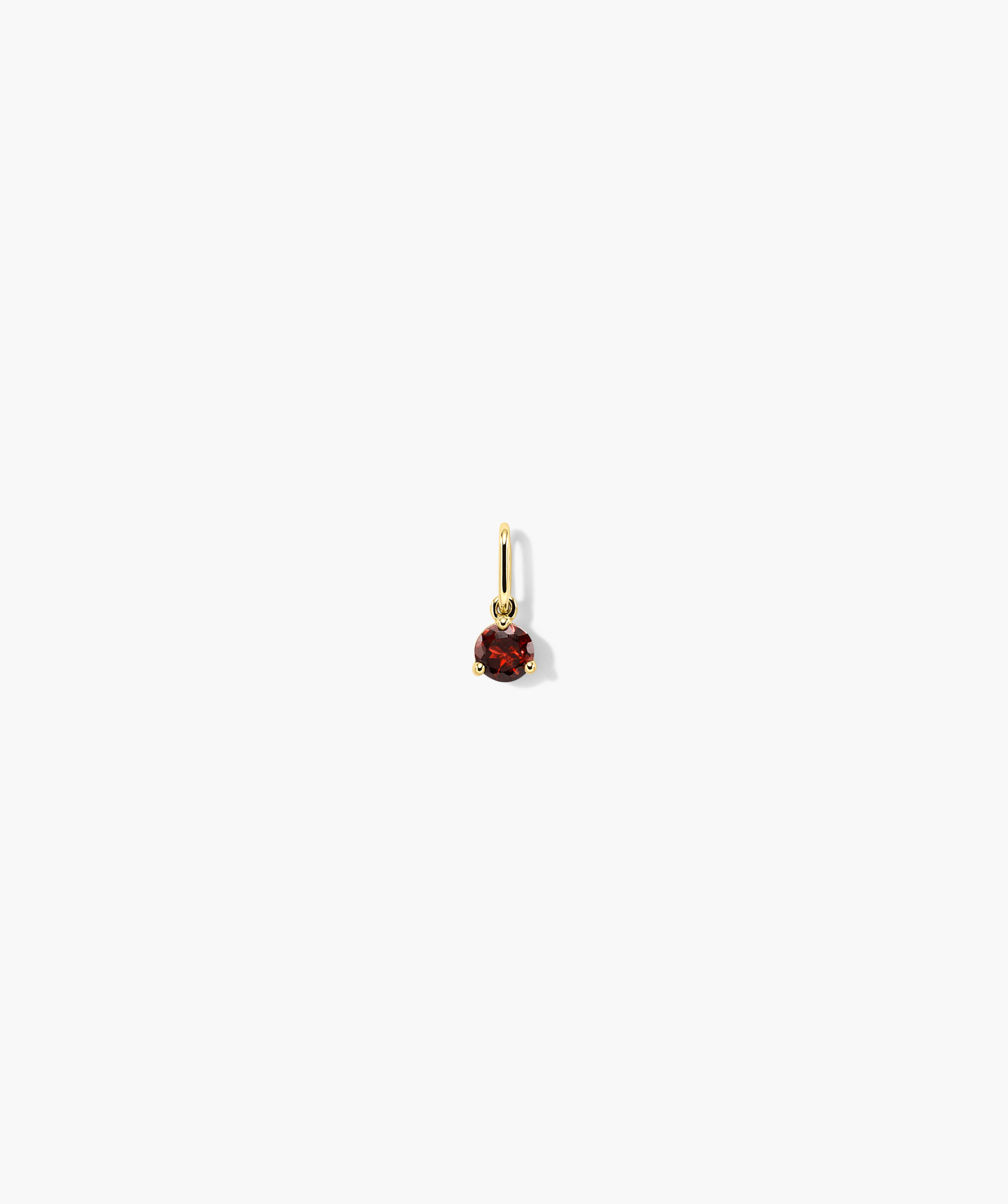 14k Yellow Gold - Garnet