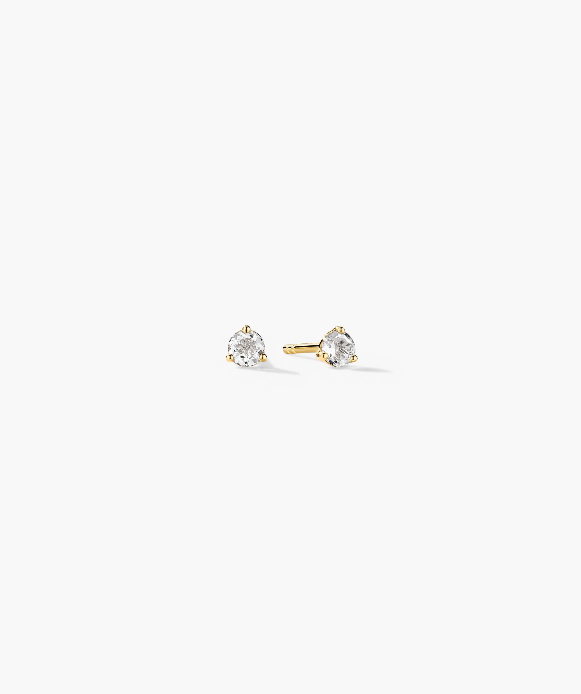 10k Yellow Gold - Lab Grown White Sapphire