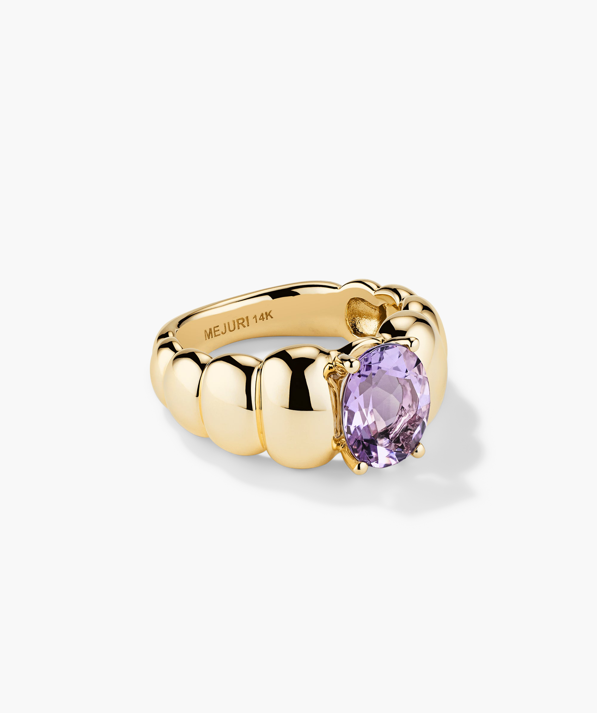 14k Yellow Gold - Amethyst