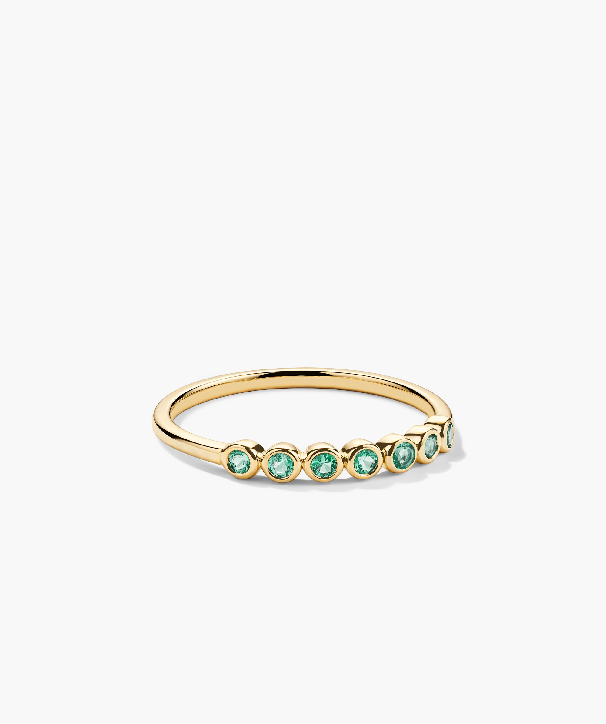 14k Yellow Gold - Emerald