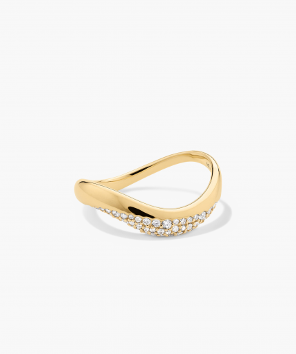 Dôme Figure Diamond Dipped Ring