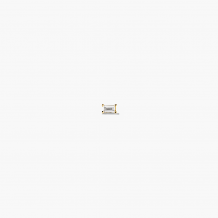 Piercing Studio - Baguette Diamond Flat Back Stud
