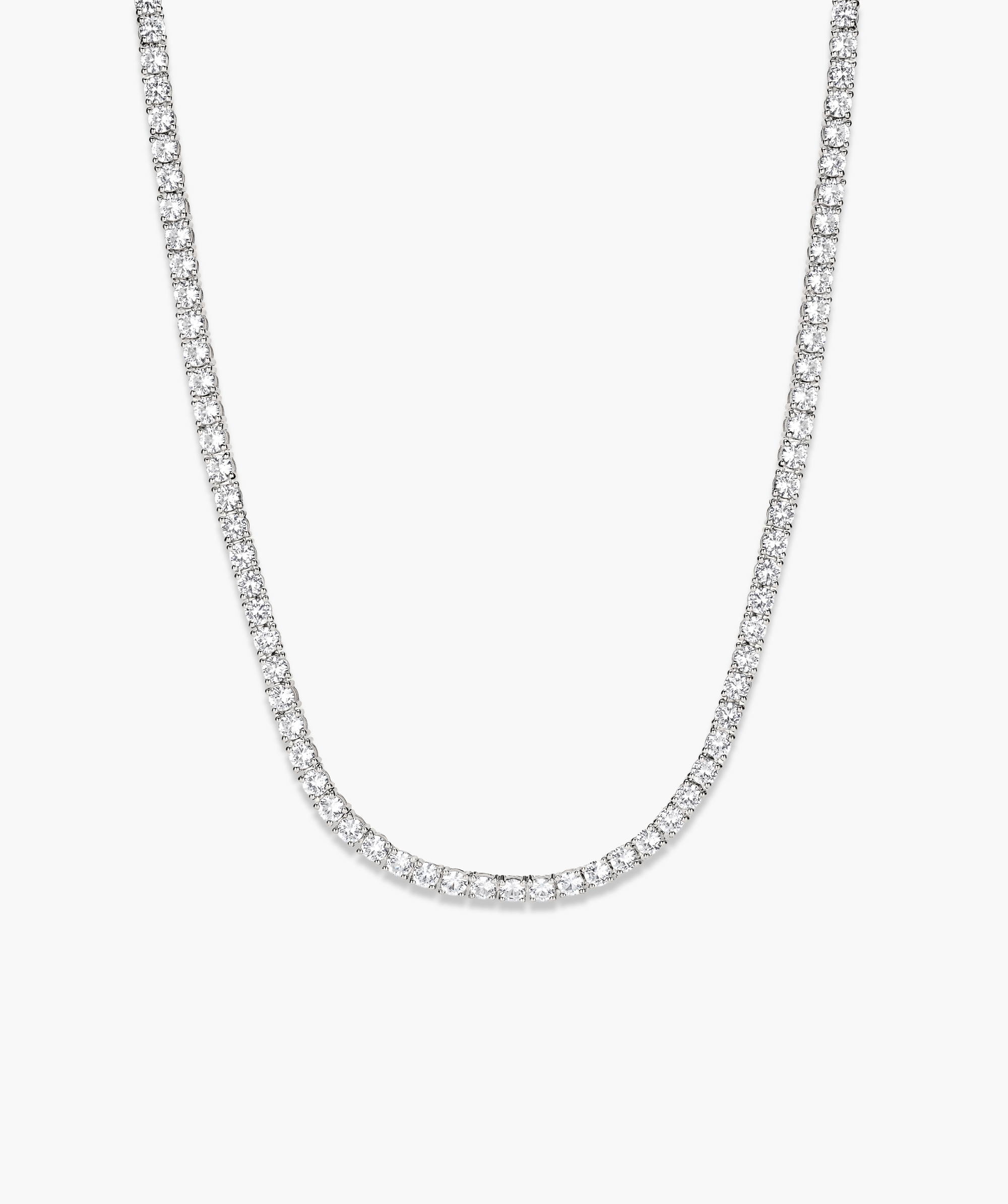 Sterling Silver - Lab Grown White Sapphire