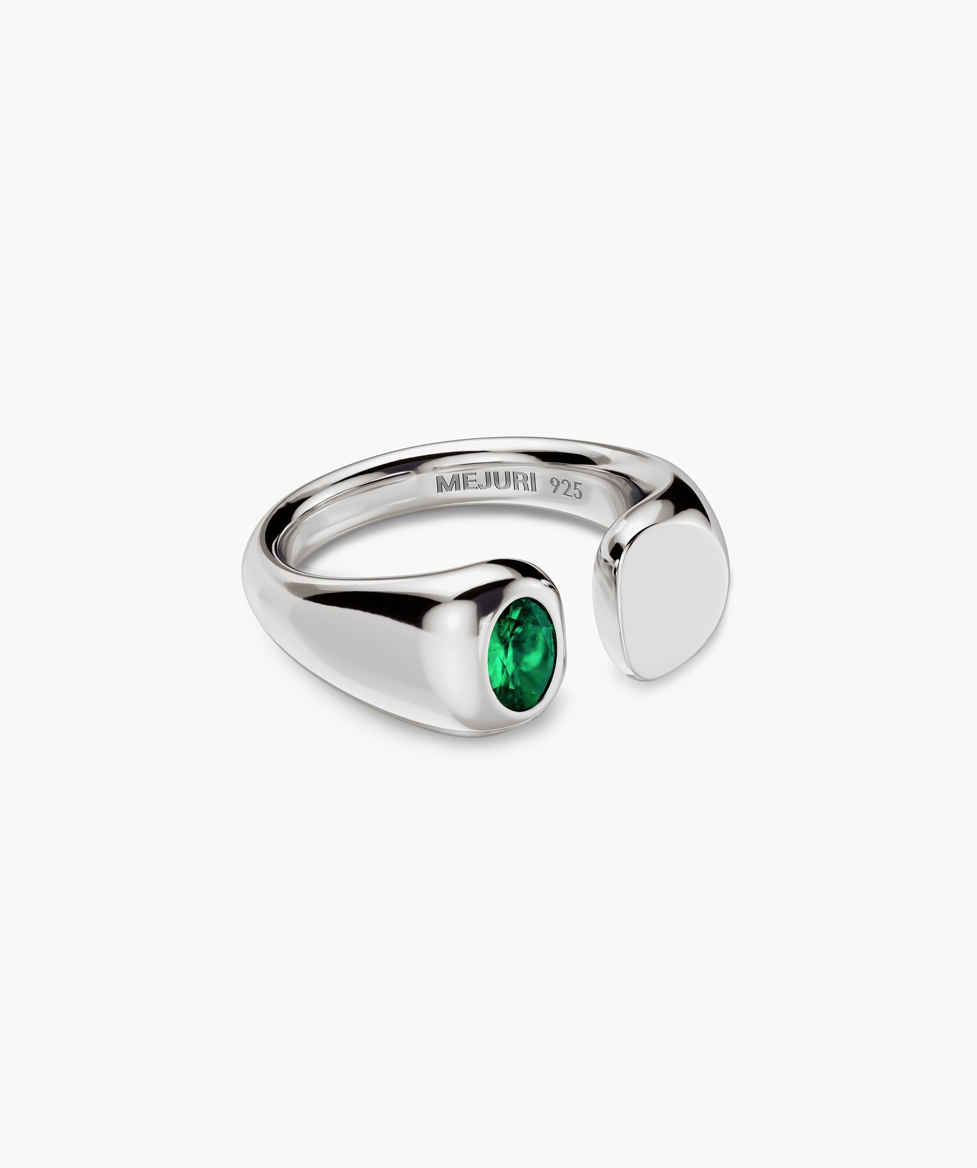 Sterling Silver - Lab Grown Emerald