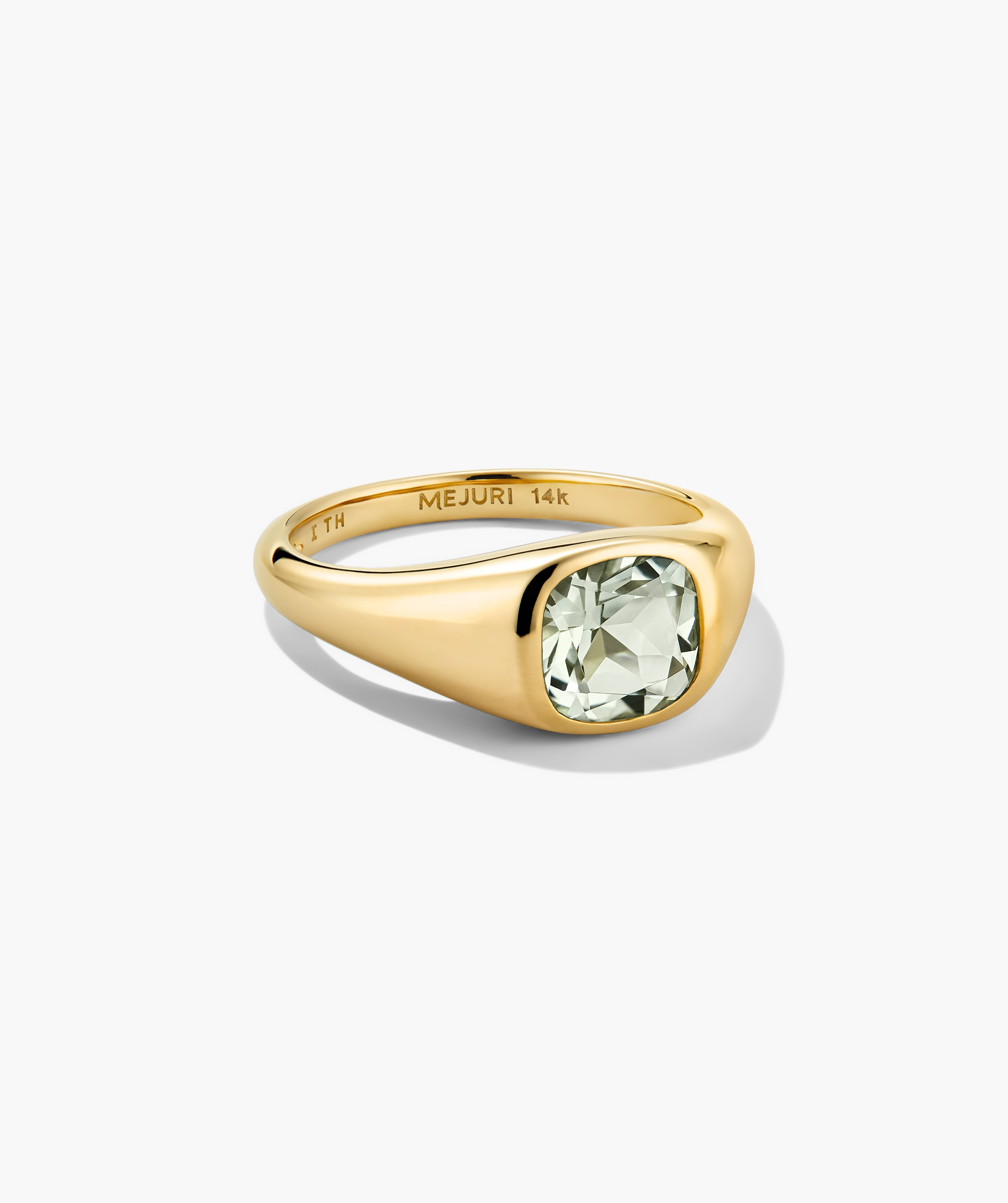 14k Yellow Gold - Prasiolite