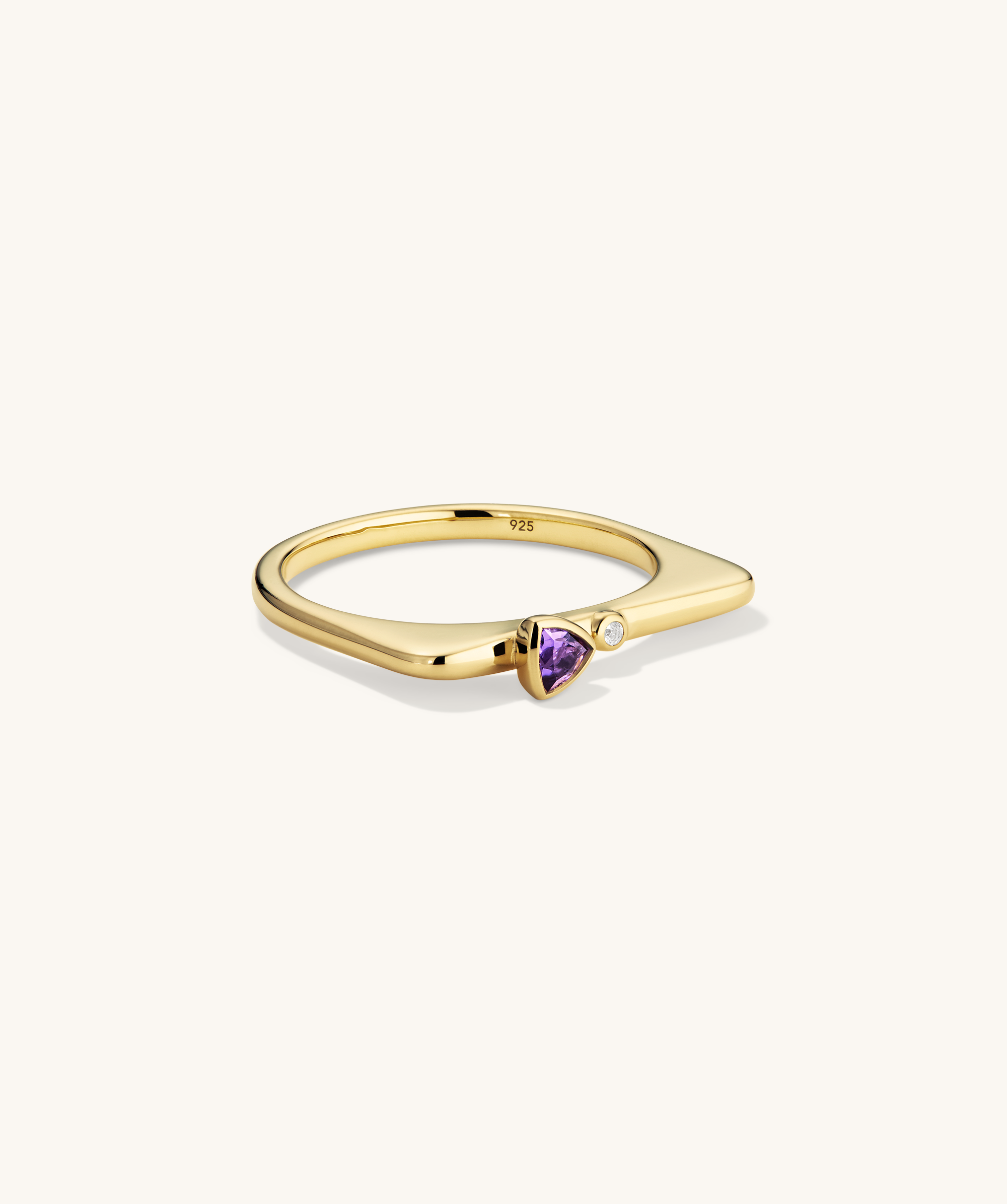 18k Gold Vermeil - Amethyst