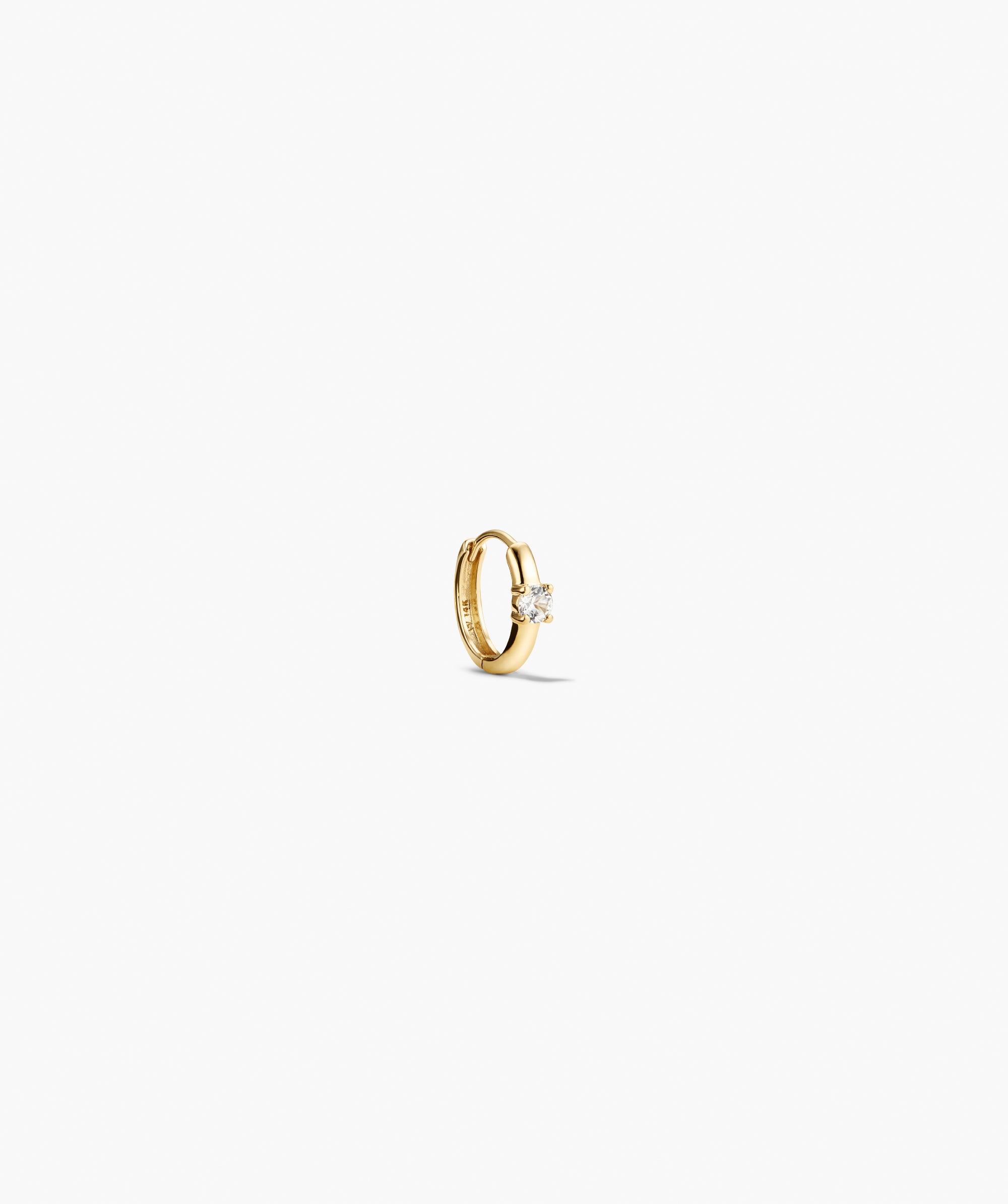 10k Yellow Gold - Lab Grown White Sapphire