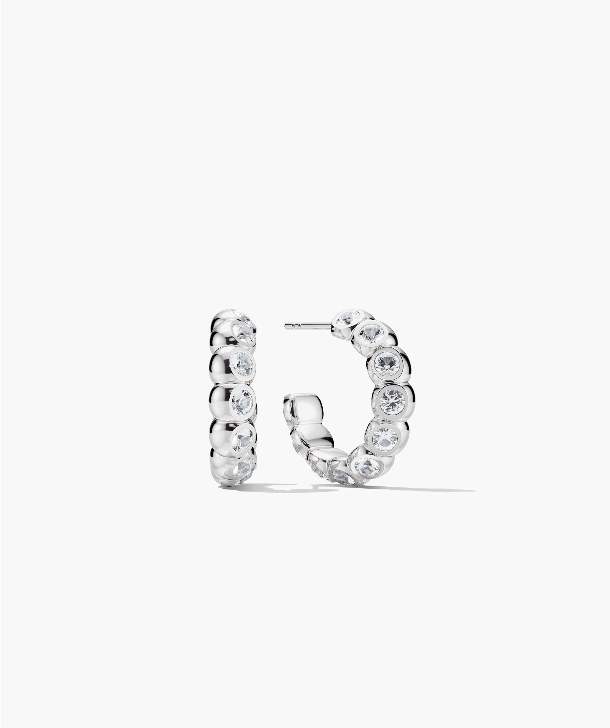 Sterling Silver - Lab Grown White Sapphire