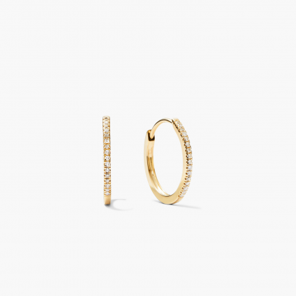 Pavé Diamond Small Hoops