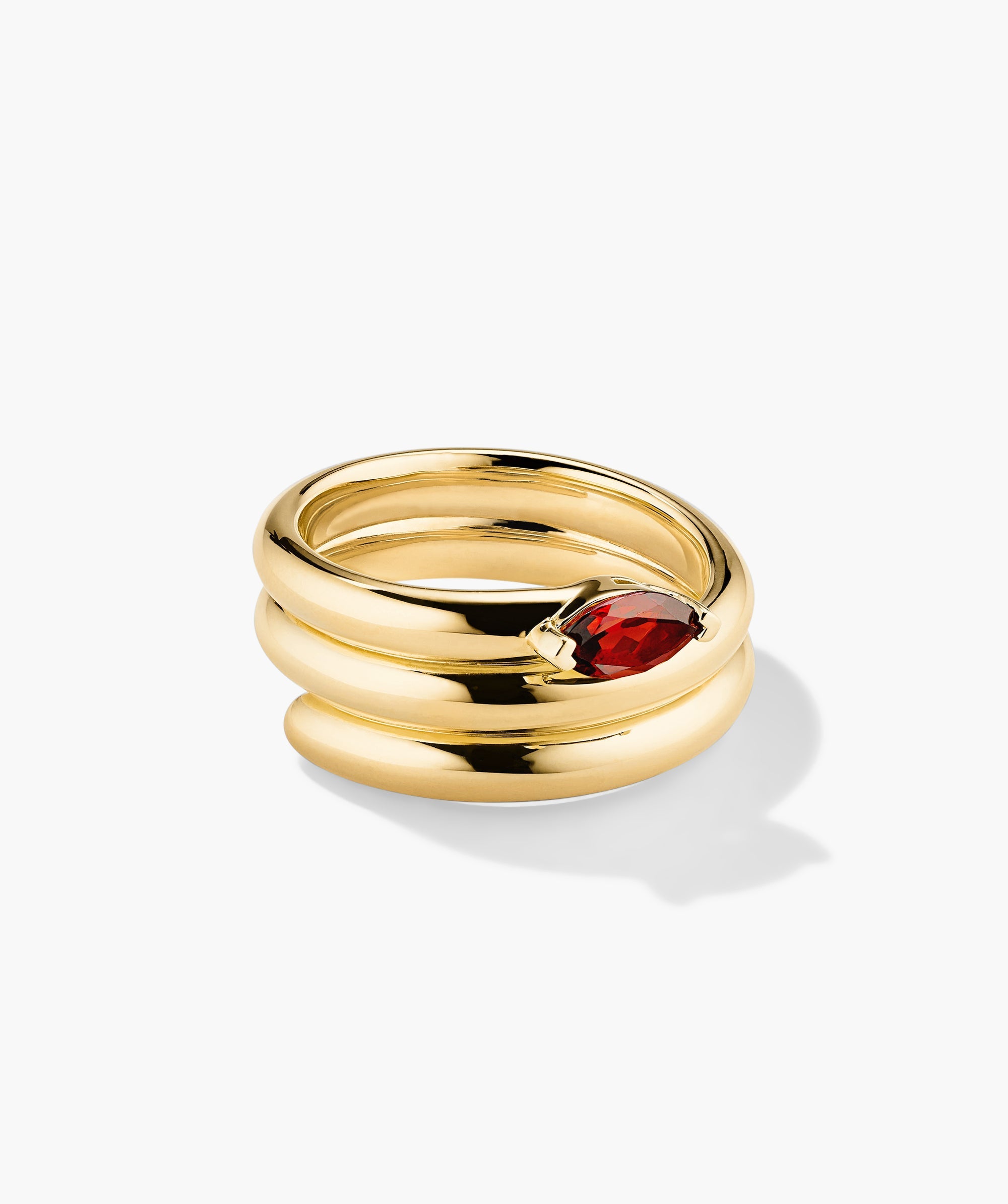 18k Gold Vermeil - Garnet