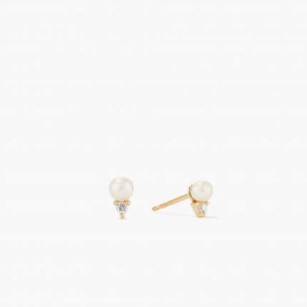 Diamond Pearl Studs