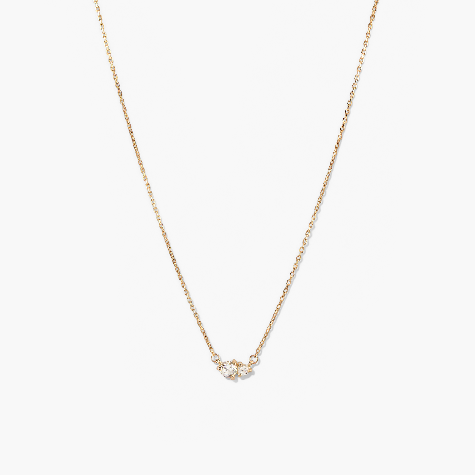 14k Yellow Gold - White Topaz